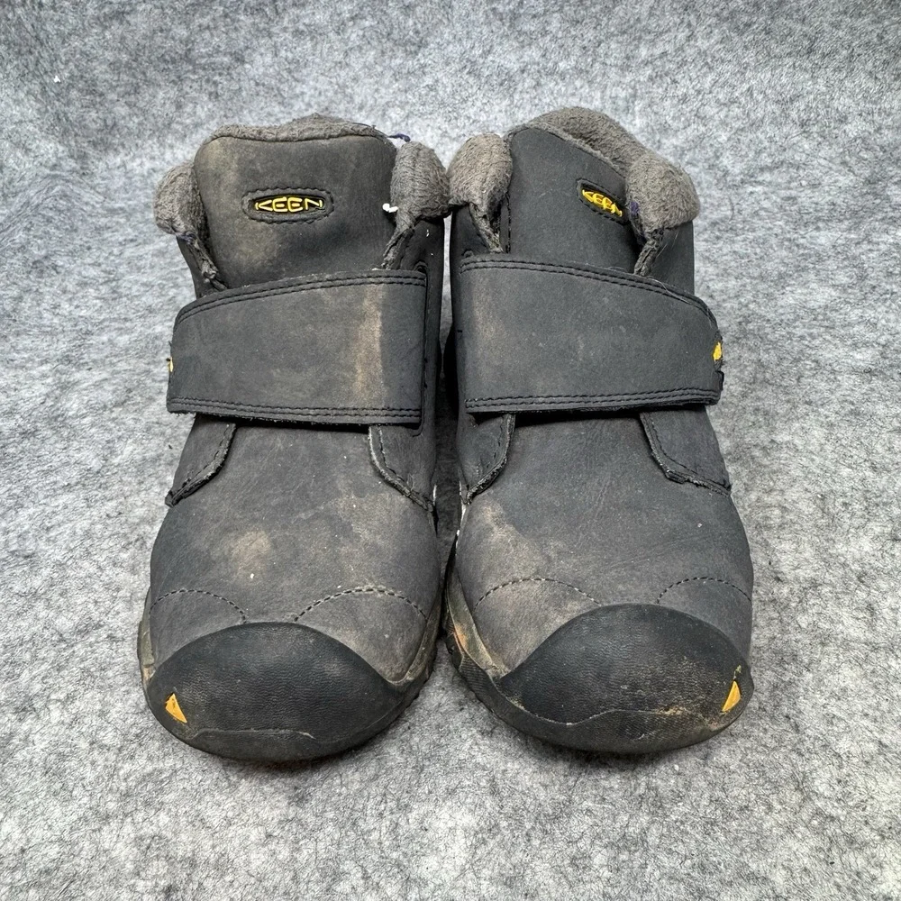 Keen Waterproof Hiking Boots Boys Size 11 Fleece Lined‎ Gray Winter Winter